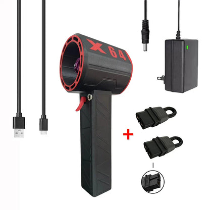 Air Blower Fan 64mm Brushless Motor 1400g Thrust Electric Strong Dust Blower 8000mAh Handheld Turbo Jet Fan for Home Outdoor Car power tools