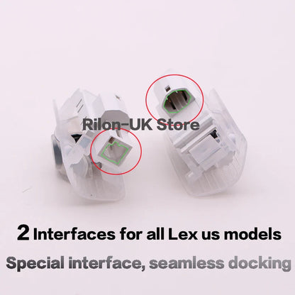 For Lexus ES 200 RX 300 LS LX UX IS GX GS LM RC LC LED Car Door Welcome Shadow Logo Light Ghost Decorative Laser Projection Lamp