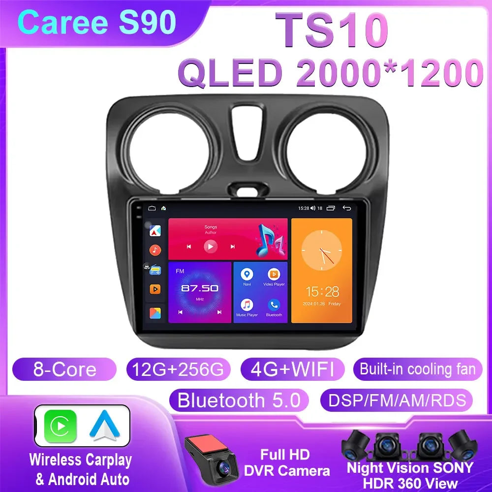Car Radio For Renault Lodgy Dacia Dokker 2012 - 2020 Autoradio 4G WIFI GPS Car Video Multimedia Automotive Carplay Android Auto