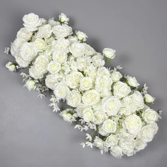 1PC Wedding Flower Wall Decoration Arrangement Supplies Silk Rose Artificial Floral Row Decor Wed Arch Backdrop arrange