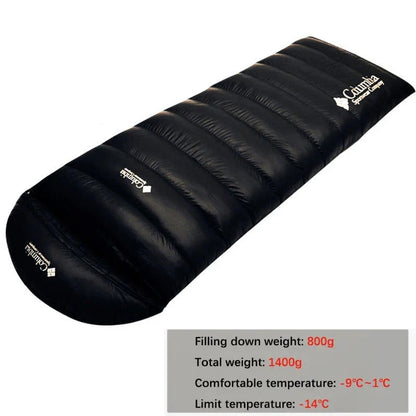White Goose Down Sleeping Bag for Tourism Hiking Camping Emergency Sleeping Bag Trekking Supplies Sleeping Bag Nature Hike