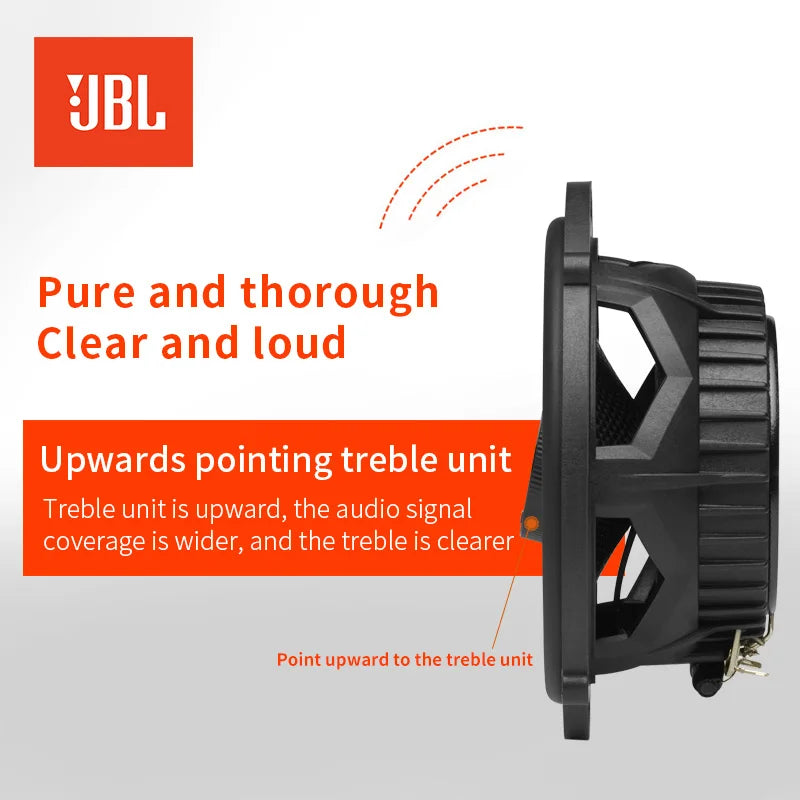 JBL Car Audio Speaker 6.5-inch CLUB 625SQ Coaxial Speaker Treble Subwoofer Full Band Stereo Surround Speaker