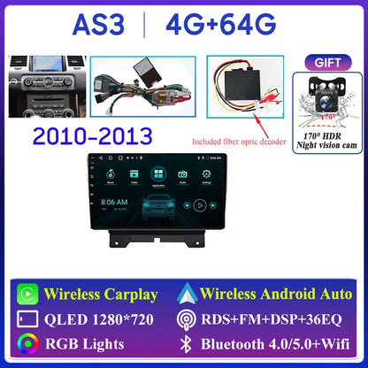Car Radio Carplay For Land Rover Range Sport 2005 2006 2007 2008 2009  Multimedia Player GPS Navigation Android Auto 5G Wifi