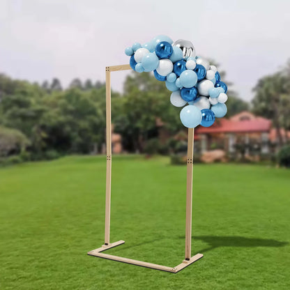 7FT Wood Wedding Arch Stand Decoration for Wedding Parties Garden Outdoor Indoor Backdrop Bridal Party Flower Frame Background