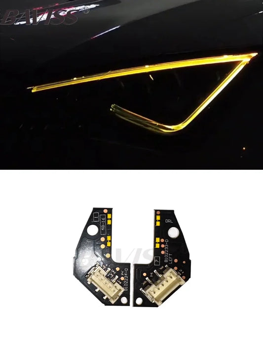 Red Yellow Angel Eye DRL Boards For Seat Leon Leon Leon ST FR Facelift Cupra LED Headlight DRL Daytime Running light 5F0941475A