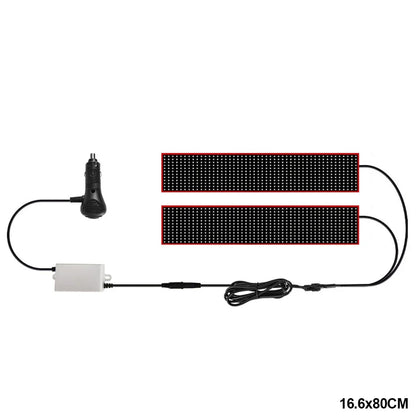 Devil‘s Eyes LED Panel Screen Light Remote Control Scrolling Animation Display 12V 24V LED Screen Light for Car Truck Windshield