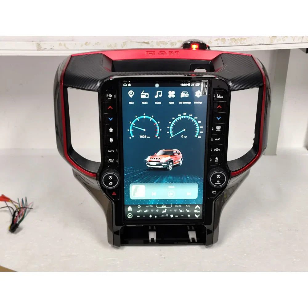 Android 13 Car Multimedia Radio Vertical Screen GPS Navigation For Dodge RAM 2018-2022 Car Radio Auto Stereo 4G WiFi Head Unit