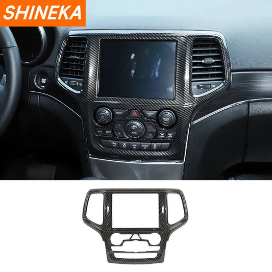SHINEKA Carbon Fiber Grain Interior Decoration Cover for Jeep Grand Cherokee 2011 2012 2013 2014 2015 2016 2017 2018 2019 2020