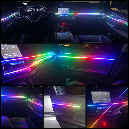 18in1 110cm Led Atmosphere light Interior lights Symphony light strip Door lights Center console decorative light Foot lamp APP
