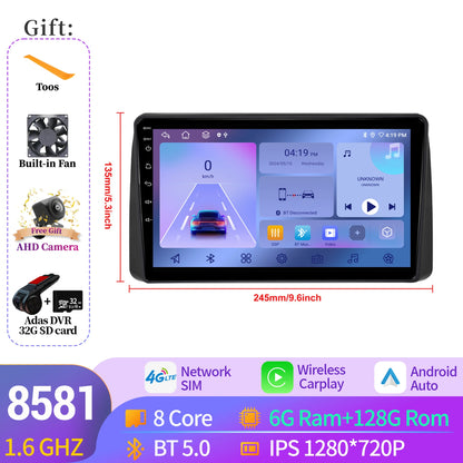 For Chrysler Grand Voyager 5 2011-2015 Android 14 Car Radio Stereo Multimedia Video Player Navigation Carplay BT 2K QLED Screen