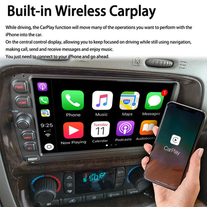 Android 13 Car Radio Stereo GPS For Chevrolet Silverado Suburban Tahoe & GMC Sierra 2003-2006 Hummer Multimedia Video Player