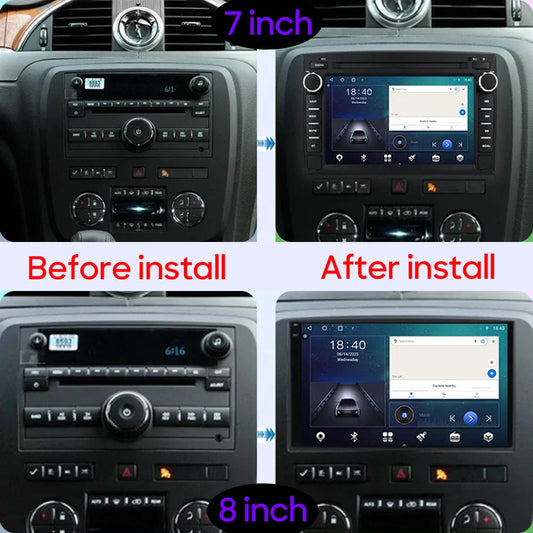 Car Radio Carplay Android Player For Chevrolet Silverado Impala GMC Yukon Acadia Sierra Navigation GPS 5G Wifi Video No 2din DVD