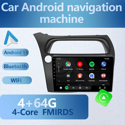 ZoeHong Android 13 Carplay GPS For Honda Civic Hatchback 2006-2011 Car Radio Multimedia Player Navigation GPS 4G Android Auto