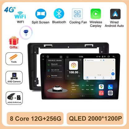Car radio Android Auto Wireless Carplay For Citroen C2 C3 2001 2002 2003 - 2010 Multimedia Player GPS Navigation 4G Touch Screen