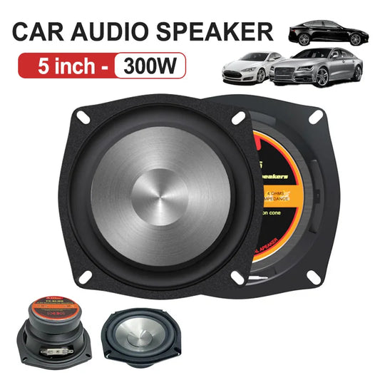 5 inch 2Pcs Car Audio Speakers  Max. Power 600W Full Range Frequency Automotive Speakers 1 Set Car Stereo