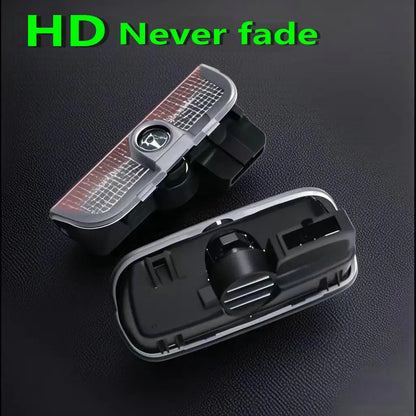 2X HD LED Car Projector Welcome Light Door For VW Touareg 7P CR7 Touran 5T1 Teramont Golf 5 6 7 R LINE GTI Passat B6 B7 B8 B9 CC