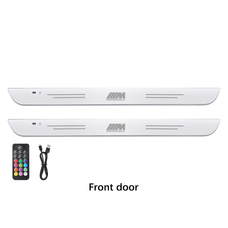 LED Car Welcome Pedal Light Door Sill Light For BMW M Performance X1 X3 X4 X5 X6 X7 E46 E39 E87 E60 E92 E90 F10 F20 F30 Series