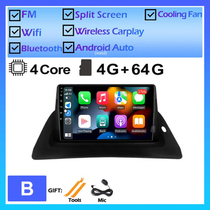 For Renault Kangoo 2015 2016 2017 2018 Android OS Car Multimedia GPS Player DSP Wireless Carplay Auto Stereo Car Radio DVD