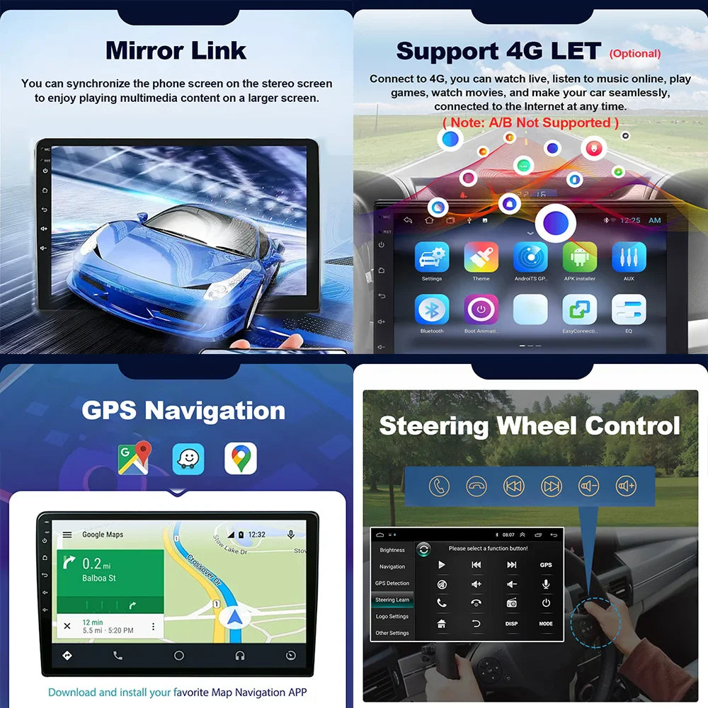 9 inch for KIA Sportage 4 QL 2016 2017 2018 Android Auto Navigation GPS Split Screen Wireless Carplay DSP Stereo Bluetooth WiFi