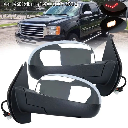 Heated Side Door Mirror Glass For Chevrolet Avalanche Tahoe Suburban Silverado For GMC Yukon Sierra 1500 2500 3500 HD 2007+ fold