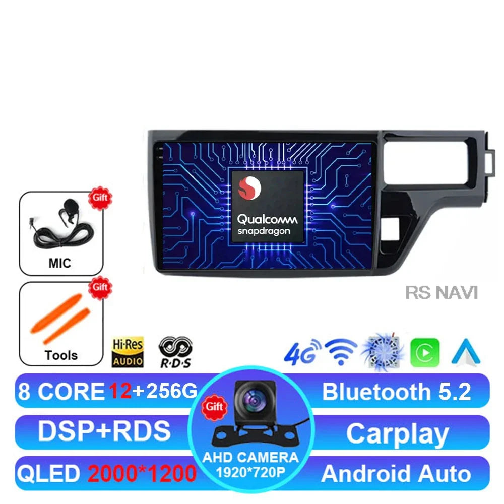 Android 14 Car Radio For Honda Stepwgn 5 2015 - 2021 4G LTE DSP Navigation BT Viedo Player DVD Wireless Carplay Auto 2 DIN GPS