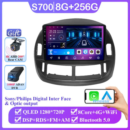 Android 14 Car For Toyota Previa ESTIMA ACR30 Tarago 2002-2006 QLED Stereo Radio Multimedia Player Head Unit GPS 4G BT Carplay
