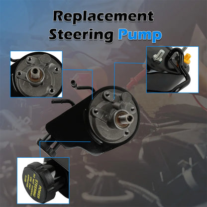 26041316 26041500 26041539 26045591 26068918 Power Steering Pump w/ Reservoir For Cadillac Chevrolet GMC Hummer H2 20-8739
