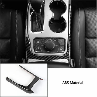 SHINEKA Carbon Fiber Grain Interior Decoration Cover for Jeep Grand Cherokee 2011 2012 2013 2014 2015 2016 2017 2018 2019 2020