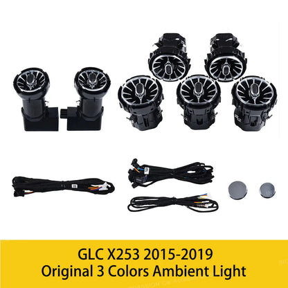 Upgrade LED Turbine Nozzle Ambient Light for Mercedes Benz W213/W205/X253/W222/W223/W206 C/E/GLC/S-Class Air Vents