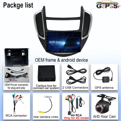 For Chevrolet Tracker 3 TRAX 2013 2014 2015 Android Auto Multimedia Car Player Radio GPS Video Navigation Carplay Screen No 2din