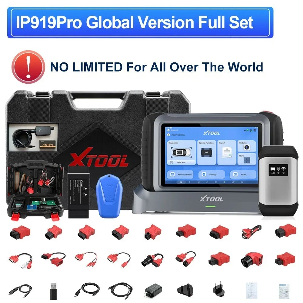 XTOOL INPLUS IP919PRO Car Diagnostic Scanner Automotivo Tools ECU Coding Programming 42 Service CANFD DOIP Topology FCA AutoAuth