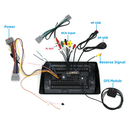 10Inch 4G + 64GB Car Stereo Radio Car-play GPS Navigation Audio player Compatible for Honda Accord 8th 2008-2013 Android 13.0