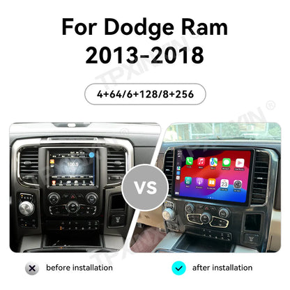 13.1 Inch Android 13 For Dodge RAM 1500 2013-2018 Car Radio QLED Touch Screen CarPlay Multimedia Player GPS Navigation Head Unit