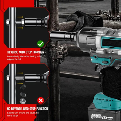 3100N.M High Torque Brushless Electric Impact Wrench Super Power Screwdriver Cordless Wrench Power Tools for Makita 18V Battery power tools