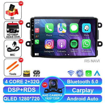 Android 14 For Renault Dacia LOGAN sandero Duster Lodgy Lada Xray Captur Dokker Car Radio Multimedia Navigation Video Player GPS