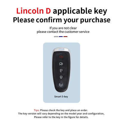 Zinc Alloy Car Key Case Cover for Ford C-Max Edge Escape Expedition Explorer Focus Taurus & Lincoln MKS MKT MKX Navigator