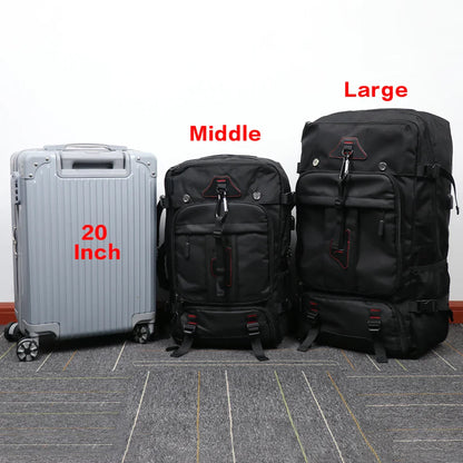 XOKY 80L Travel Backpack Large Capacity Multiple Storage Spaces Anti Theft Backpack with Dry Wet Separation 8106