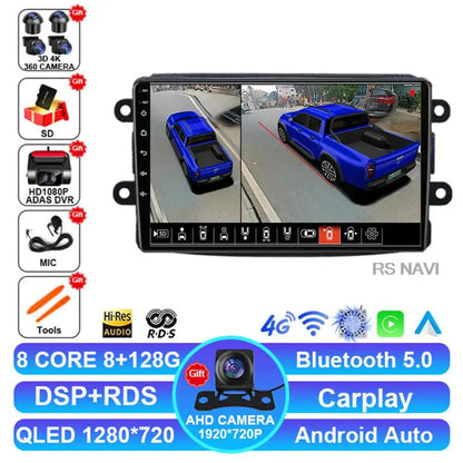 Android 14 For Renault Dacia LOGAN sandero Duster Lodgy Lada Xray Captur Dokker Car Radio Multimedia Navigation Video Player GPS