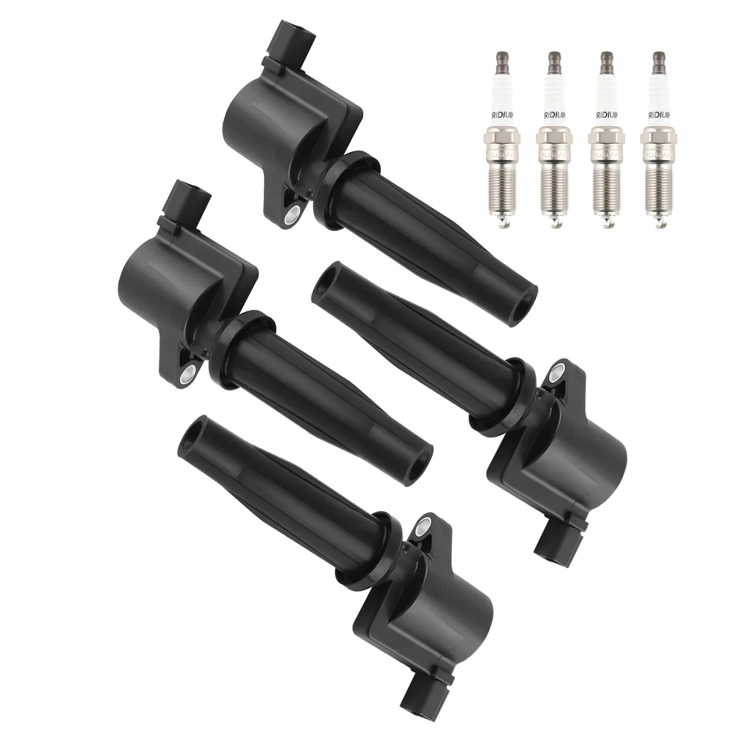 4 Ignition Coils & Spark Plugs For Lincoln Mercury Ford 2.0L/2.5L L4 UF621 5019