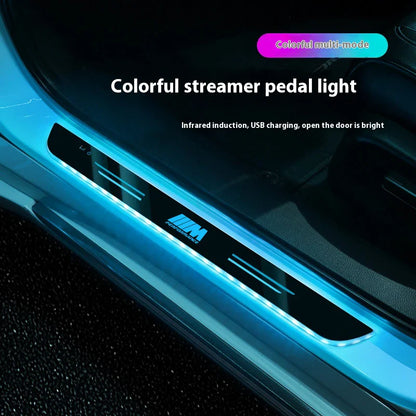 LED Car Welcome Pedal Light Door Sill Light For BMW M Performance X1 X3 X4 X5 X6 X7 E46 E39 E87 E60 E92 E90 F10 F20 F30 Series