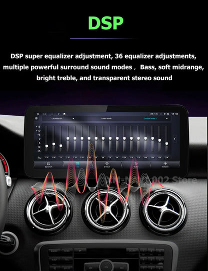 Car Radio Multimedia Android 14 For Mercedes Benz E Class W212 2009-2015 Auto Navigation GPS WIFI 4G Wireless CarPlay DSP Stereo