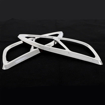 For Lincoln MKZ 2017-2021 Accessories Chrome Steel Rear Tail Exhaust Muffler Tip Pipe Frame 2x