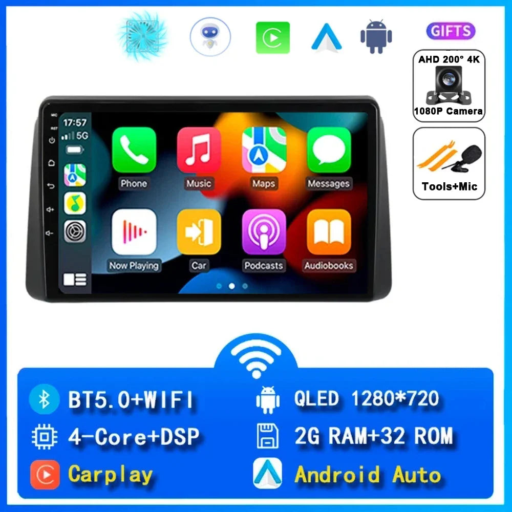 Android 14 Car Navigation Multimedia Player For Chrysler Grand Voyager 5 2011 - 2015 For Dodge Grand Caravan 2008-2020 2DIN DVD