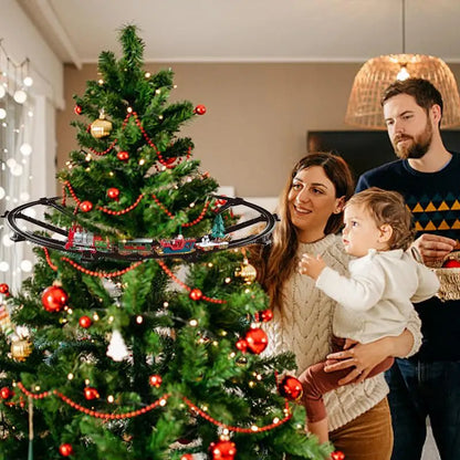Christmas Train Electric Train Set For Christmas Tree Track Car Christmas Decoration Trains Noel Gift Round Rail Train Carousel