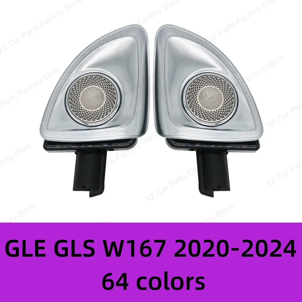 64 Colors 4D rotating Tweeter Speaker Ambient Light For Mercedes-Benz 4D Speaker W213 W205 W206 W223 W222 X254 C/E/S-Class Car