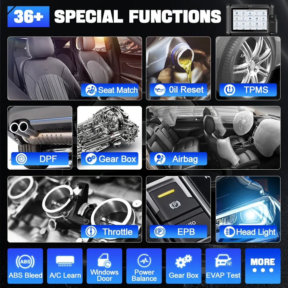 XTOOL D7W Bluetooth Diagnostic Tool All System Automotive Scanner Bi-Directional Control ECU Online Code Built in CAN FD DOIP