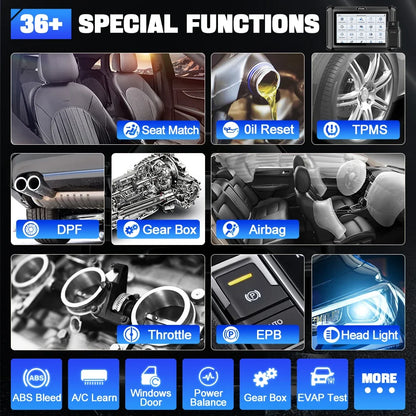 XTOOL D7W Bluetooth Diagnostic Tool All System Automotive Scanner Bi-Directional Control ECU Online Code Built in CAN FD DOIP