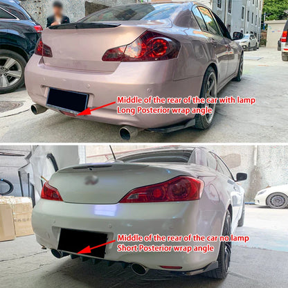 For Infiniti G25 G35 G37 Sedan 2007-2013 Car Front Bumper Splitter Diffuser Lip Protector Spoiler Side Skirts Rear Wrap Angle