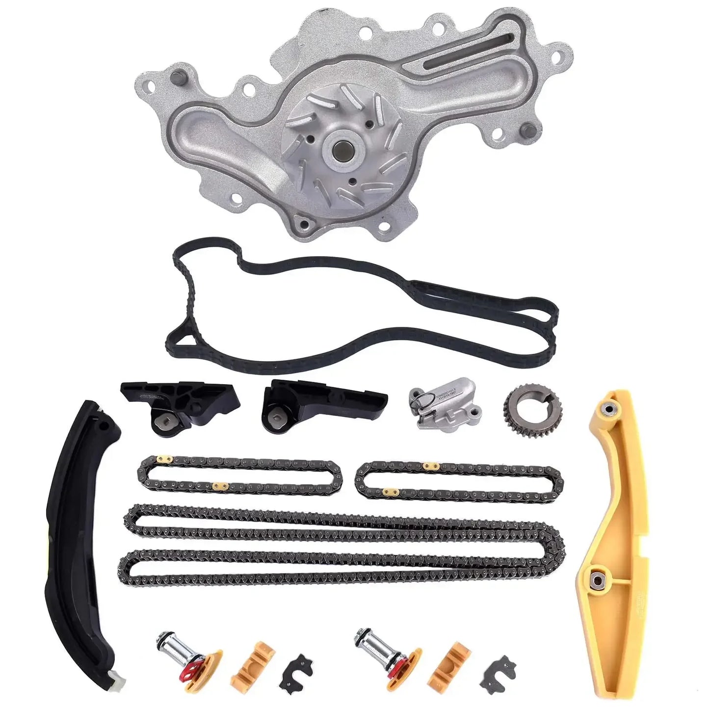 AP03 Water Pump & Timing Chain Kit for Ford Edge Taurus Lincoln MKS MKX 3.5 3.7L 2011+