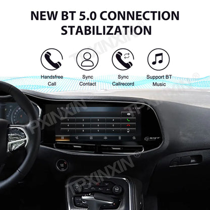 Android 13.0 Navigation Car Radio Carplay For Dodge Challenger 2010 -2024 Auto Digital Multimedia 12.3 Inch Screen Head Unit DSP